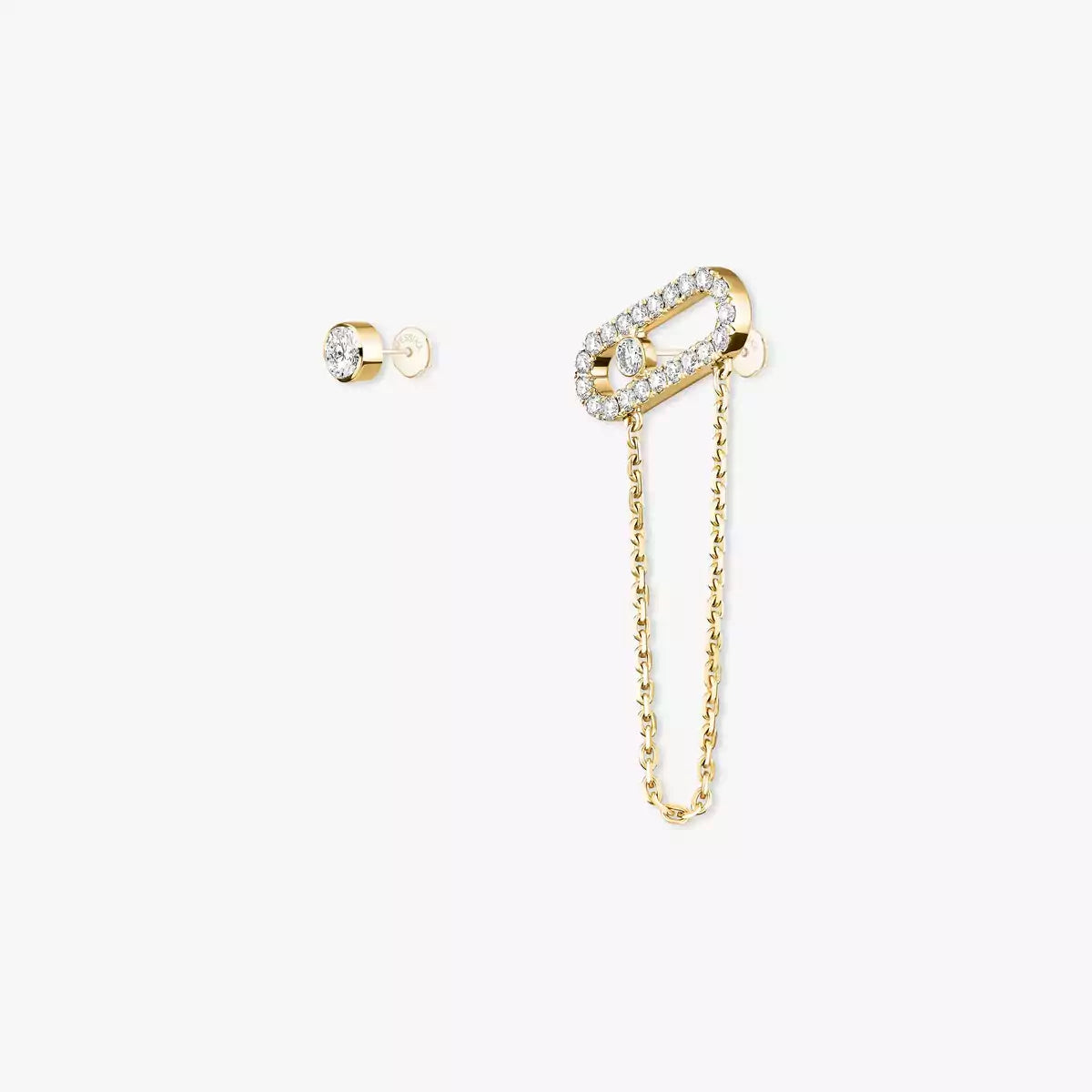 [Lumi]Move Uno Diamond Earrings