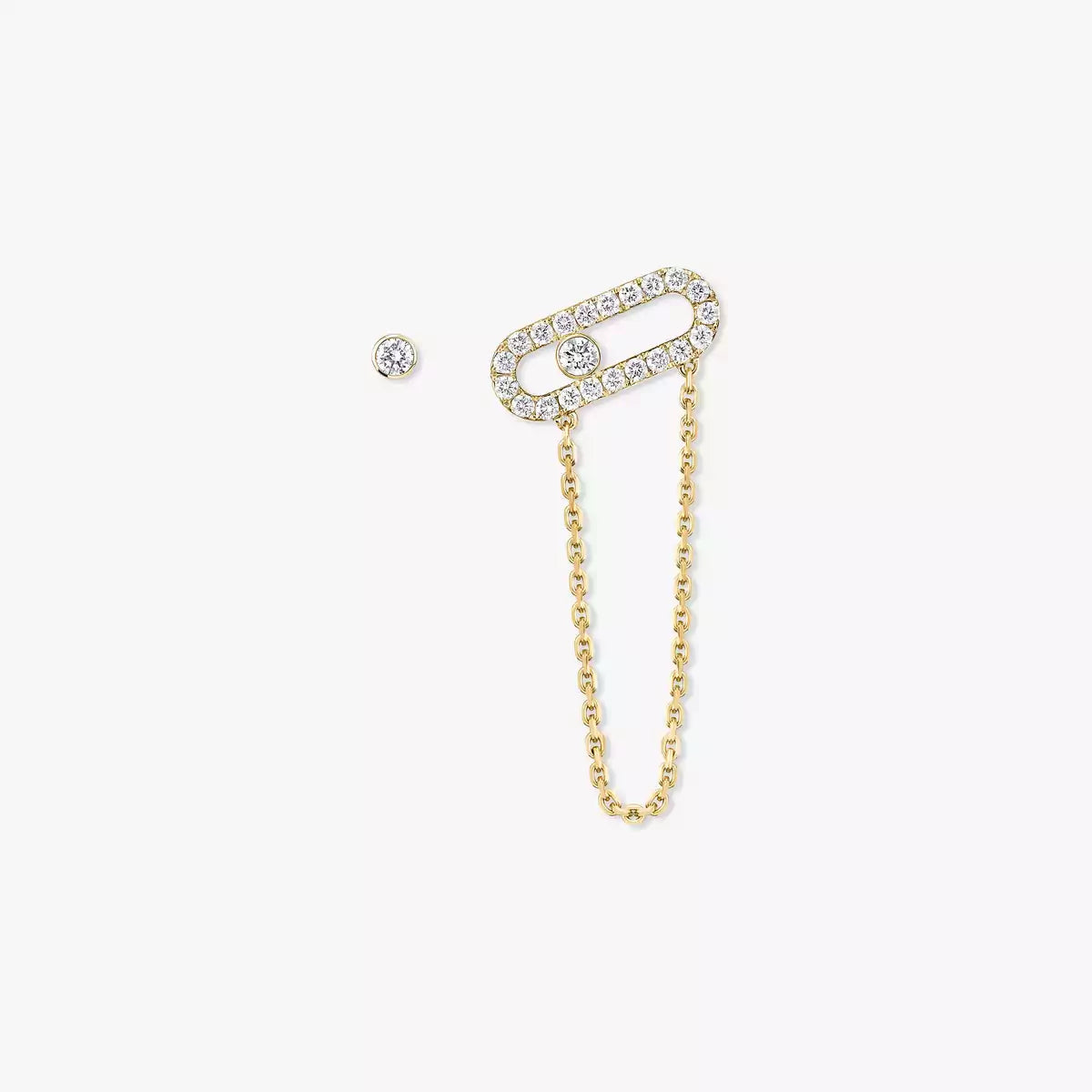 [Lumi]Move Uno Diamond Earrings