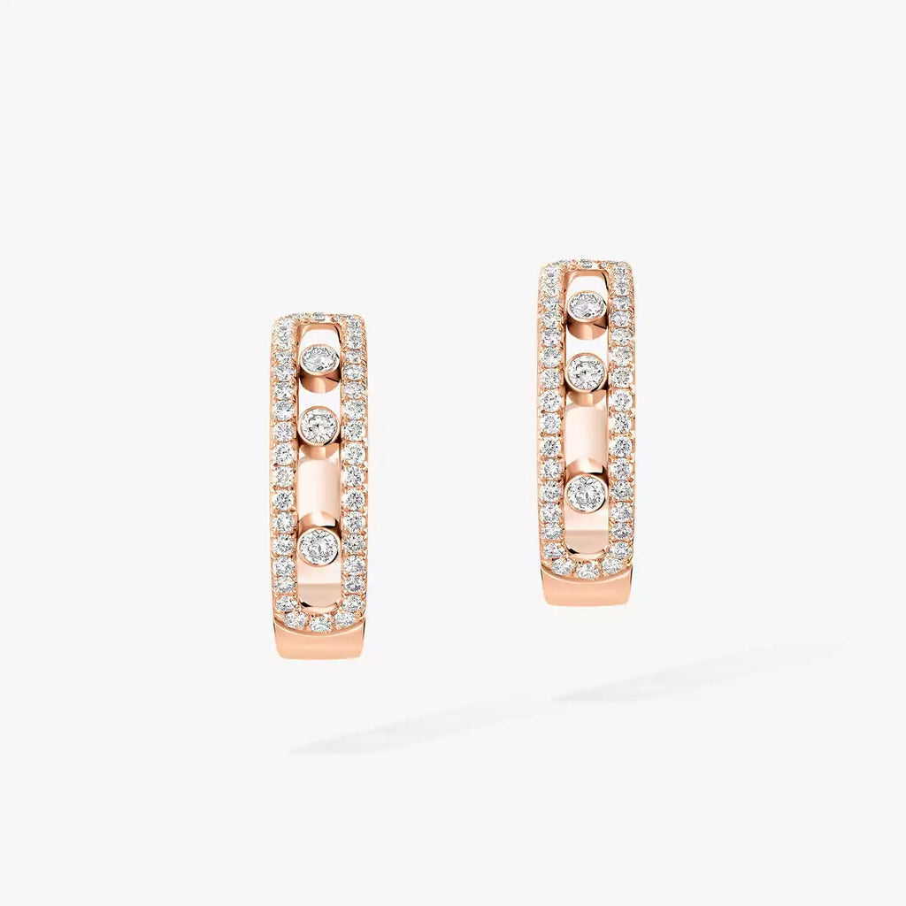 [Lumi Jewels]Diamond Pave_ Hoop Earrings Move