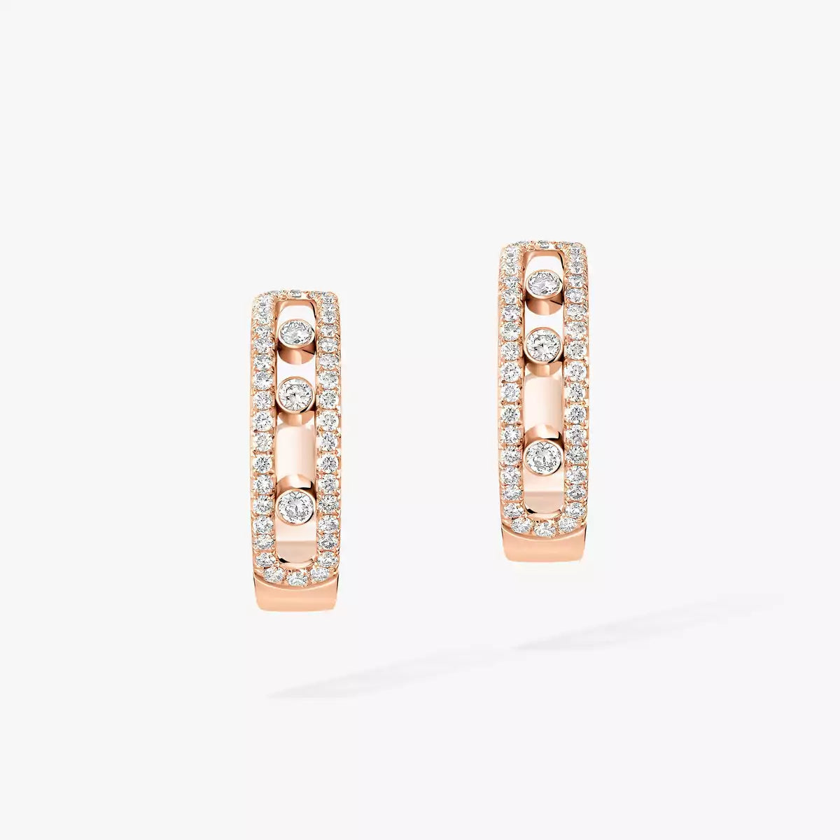 [Lumi Jewels]Diamond Pave_ Hoop Earrings Move