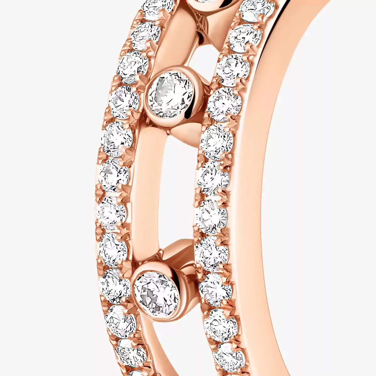 [Lumi]Diamond Pave_ Hoop Earrings Move