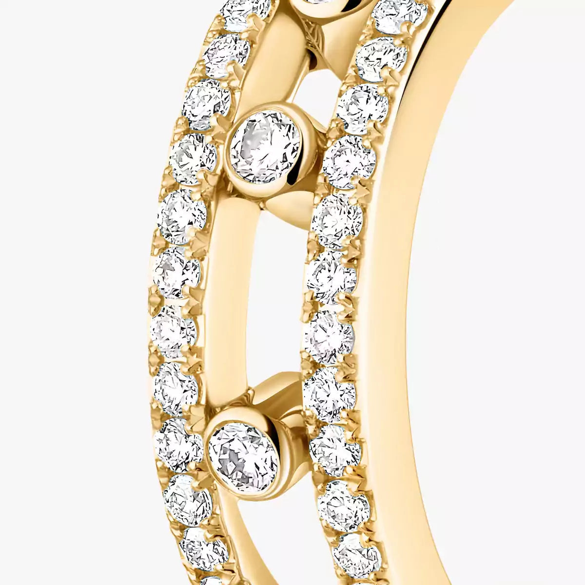 [Lumi]Diamond Pave_ Hoop Earrings Move