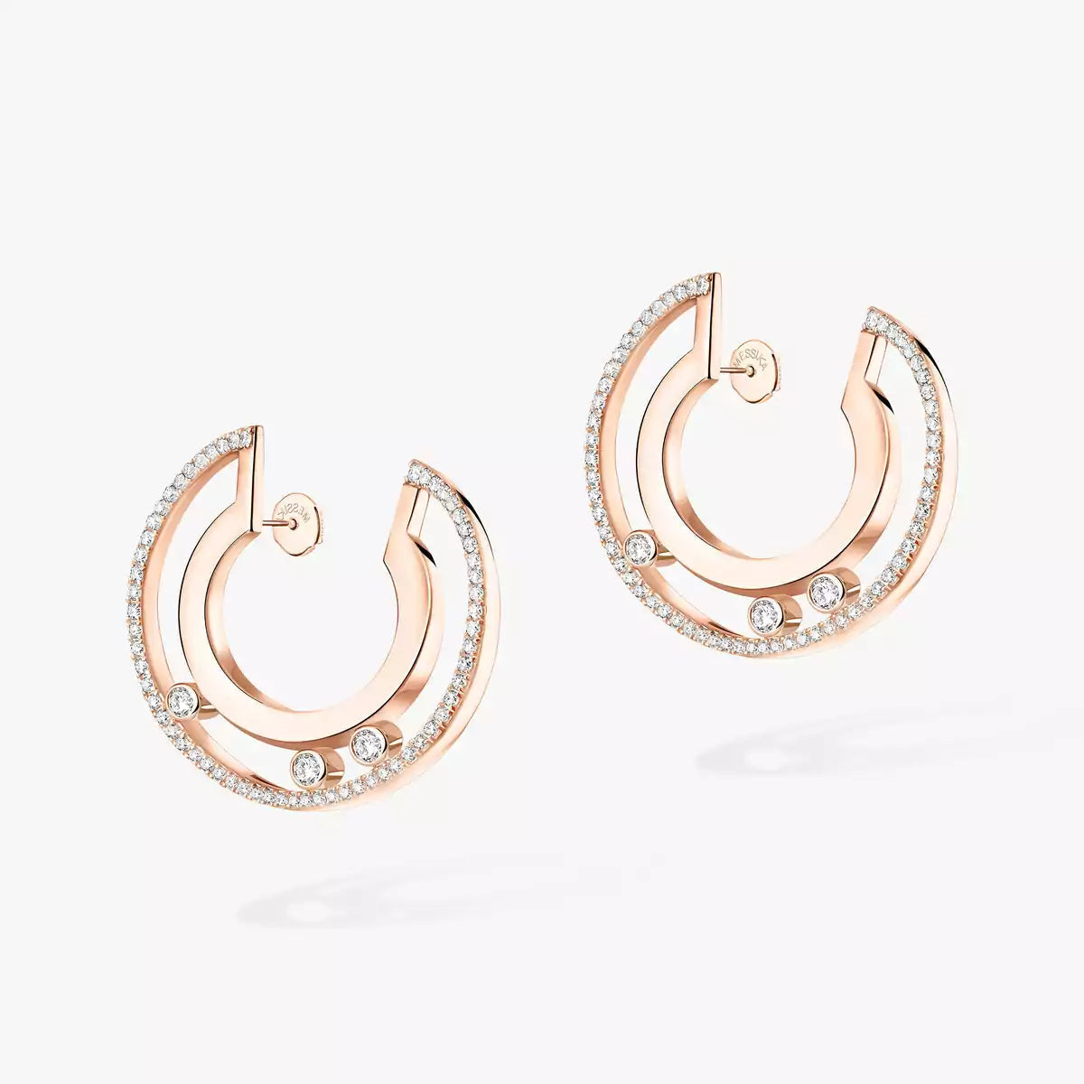 [Lumi]Move Romane Small Diamond Hoop Earrings
