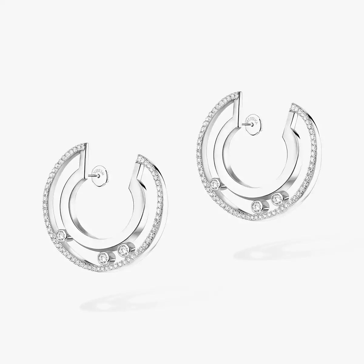 [Lumi]Move Romane Small Diamond Hoop Earrings
