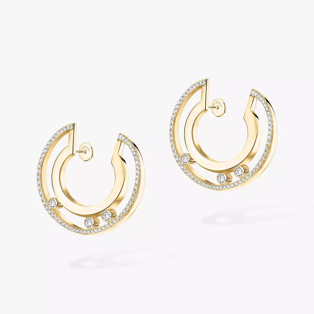 [Lumi Jewels] Move Romane Small Diamond Hoop Earrings