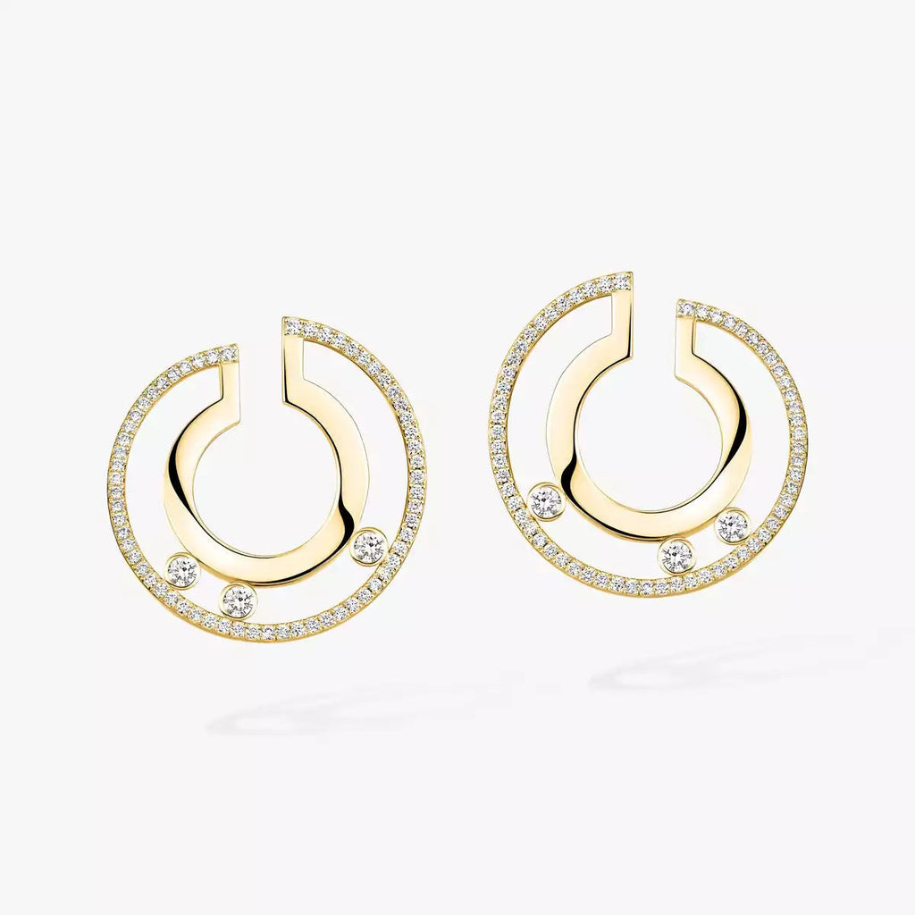 [Lumi Jewels] Move Romane Small Diamond Hoop Earrings