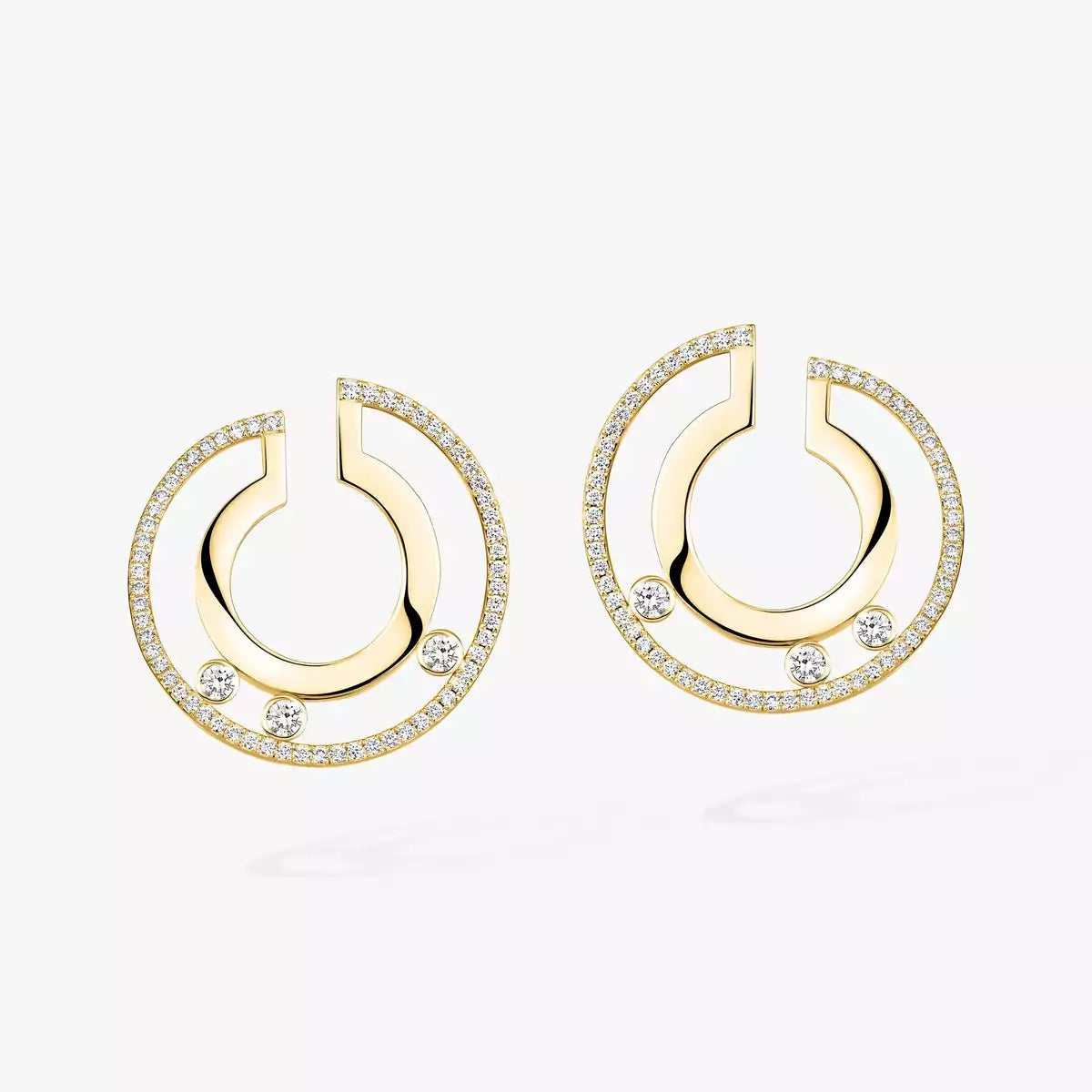 [Lumi Jewels] Move Romane Small Diamond Hoop Earrings