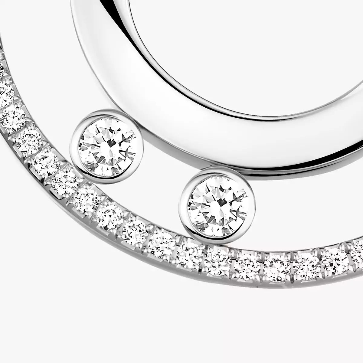 [Lumi]Move Romane Small Diamond Hoop Earrings