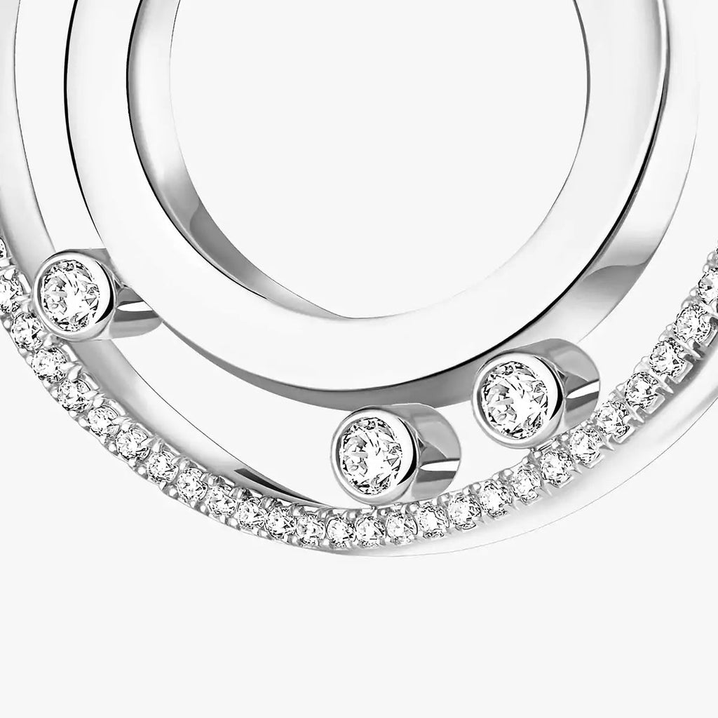 [Lumi]Move Romane Small Diamond Hoop Earrings