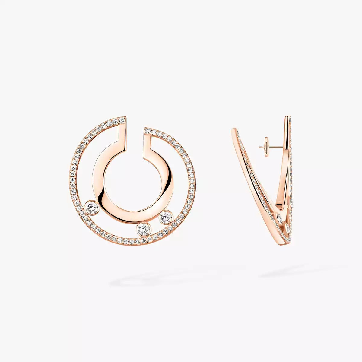 [Lumi Jewels] Move Romane Small Diamond Hoop Earrings