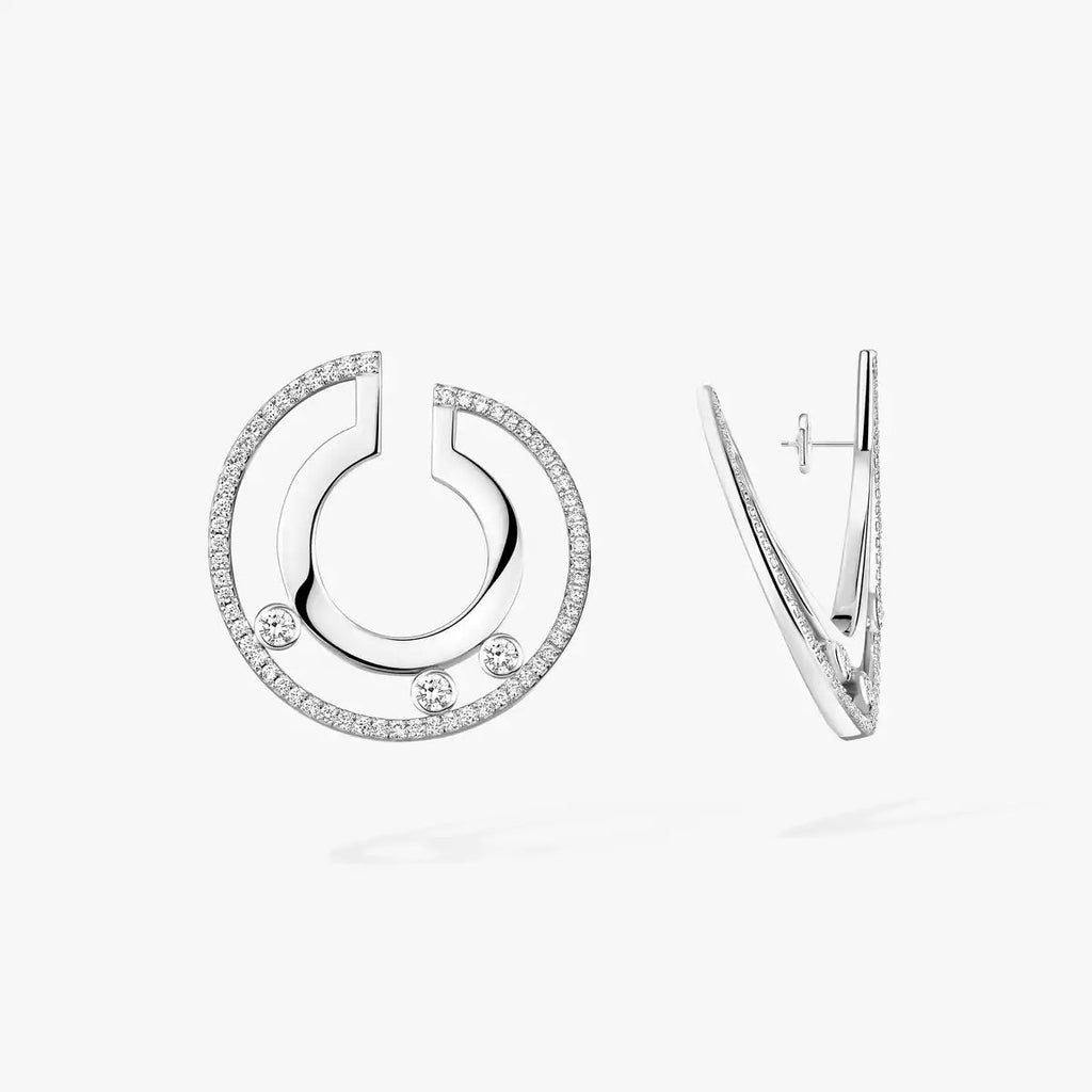 [Lumi Jewels] Move Romane Small Diamond Hoop Earrings