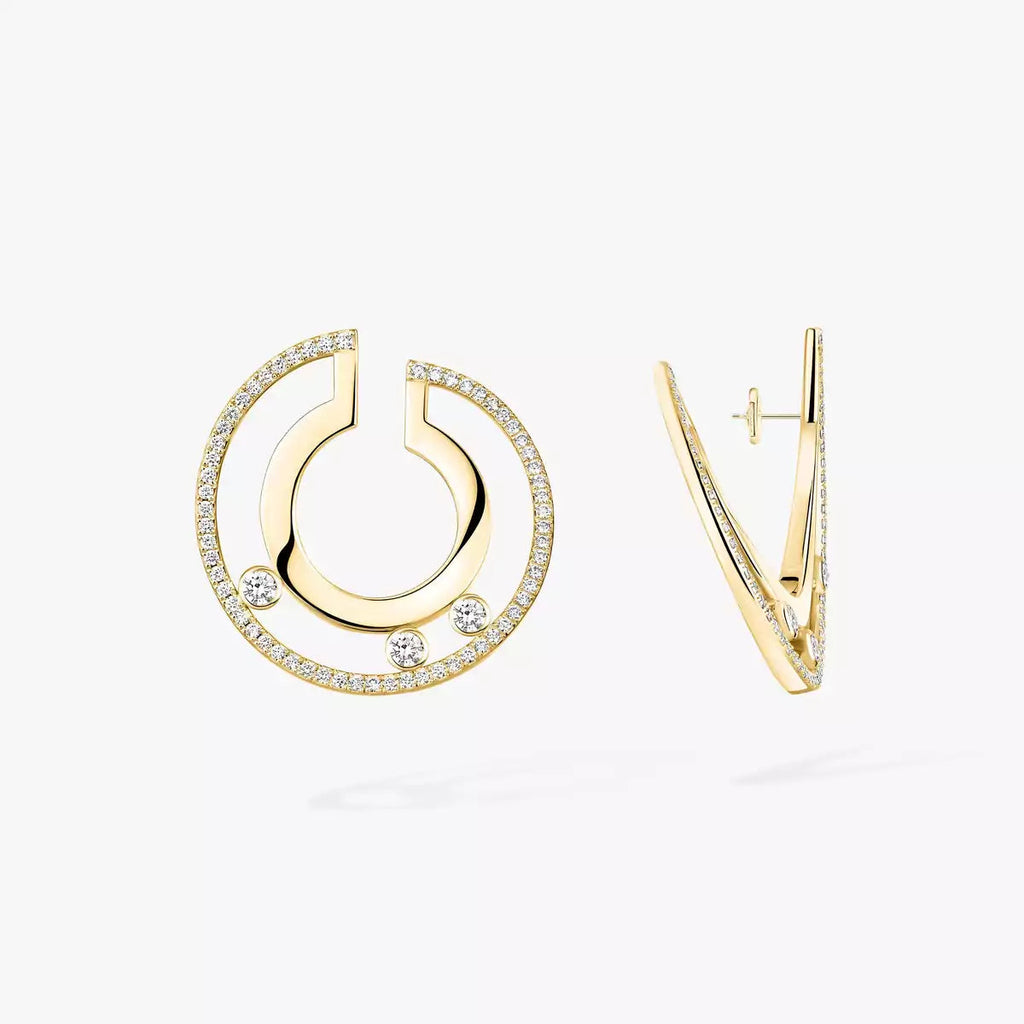 [Lumi Jewels] Move Romane Small Diamond Hoop Earrings