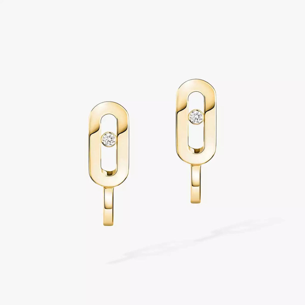 [Lumi Jewels]Diamond Mini Hoop Earrings Move Classique