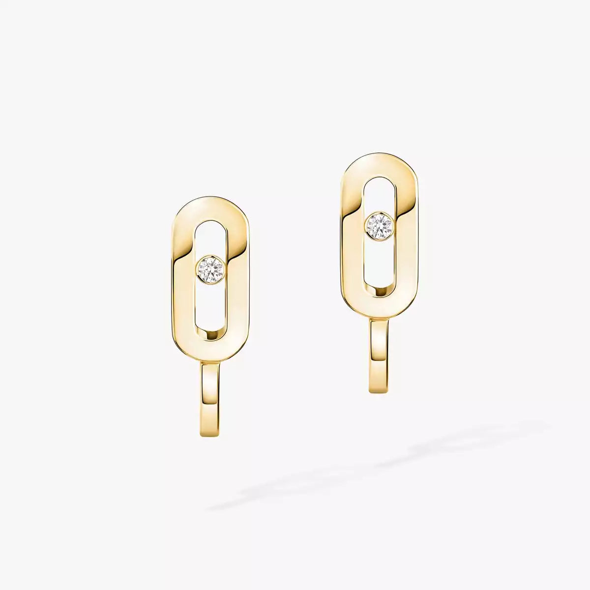 [Lumi Jewels]Diamond Mini Hoop Earrings Move Classique