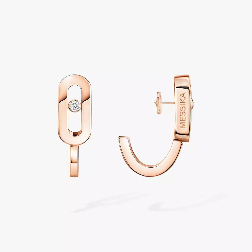 [Lumi Jewels]Diamond Mini Hoop Earrings Move Classique