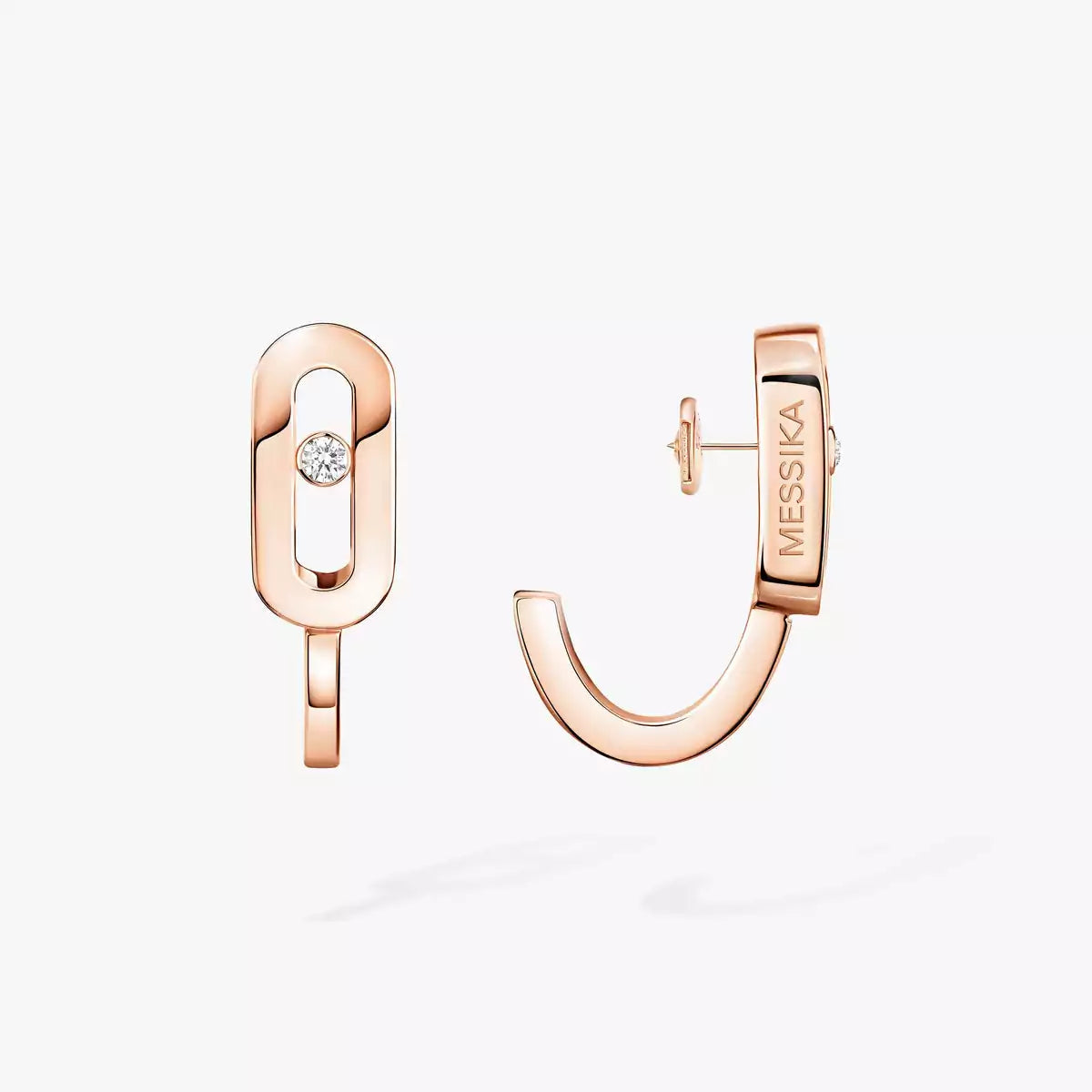 [Lumi Jewels]Diamond Mini Hoop Earrings Move Classique