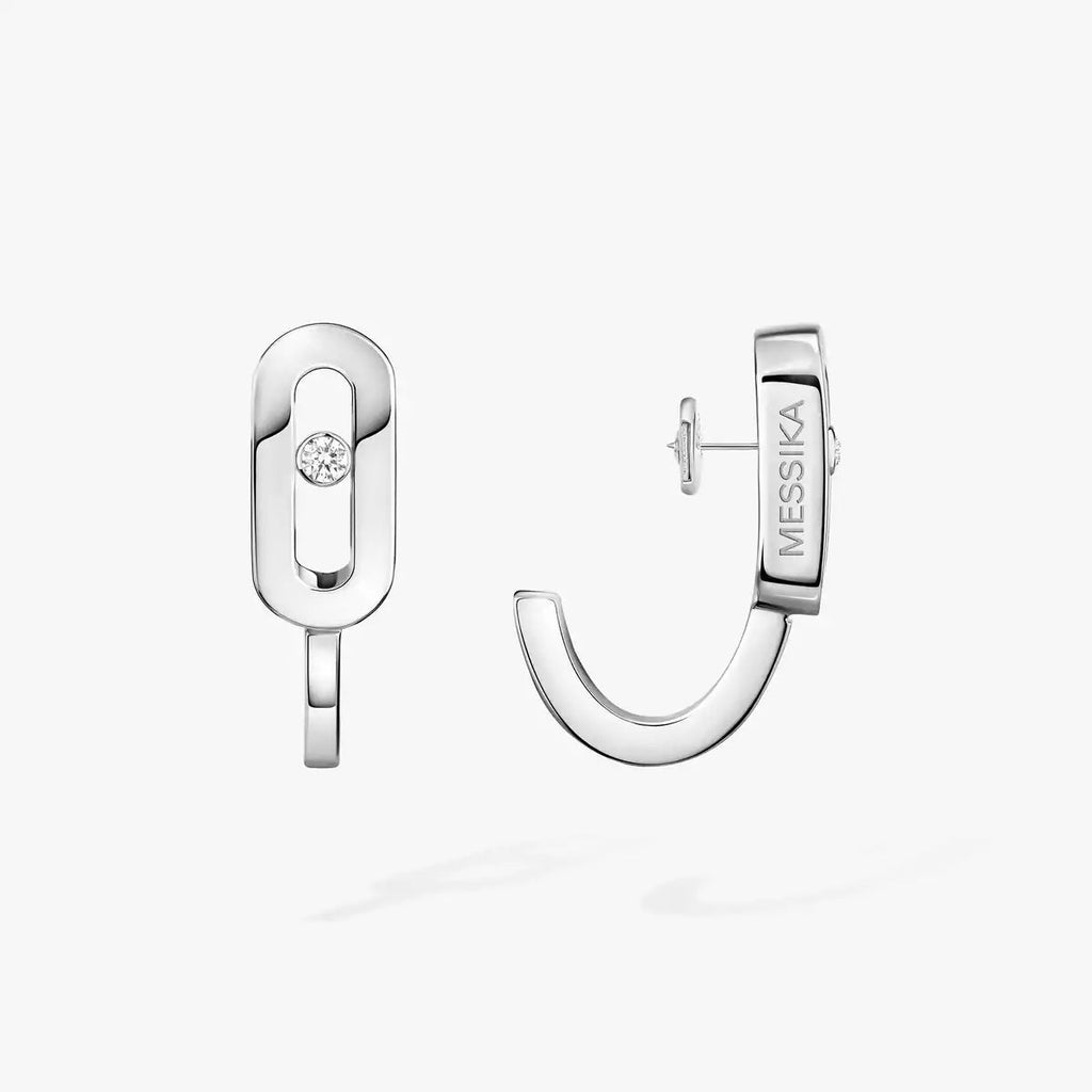 [Lumi Jewels]Diamond Mini Hoop Earrings Move Classique
