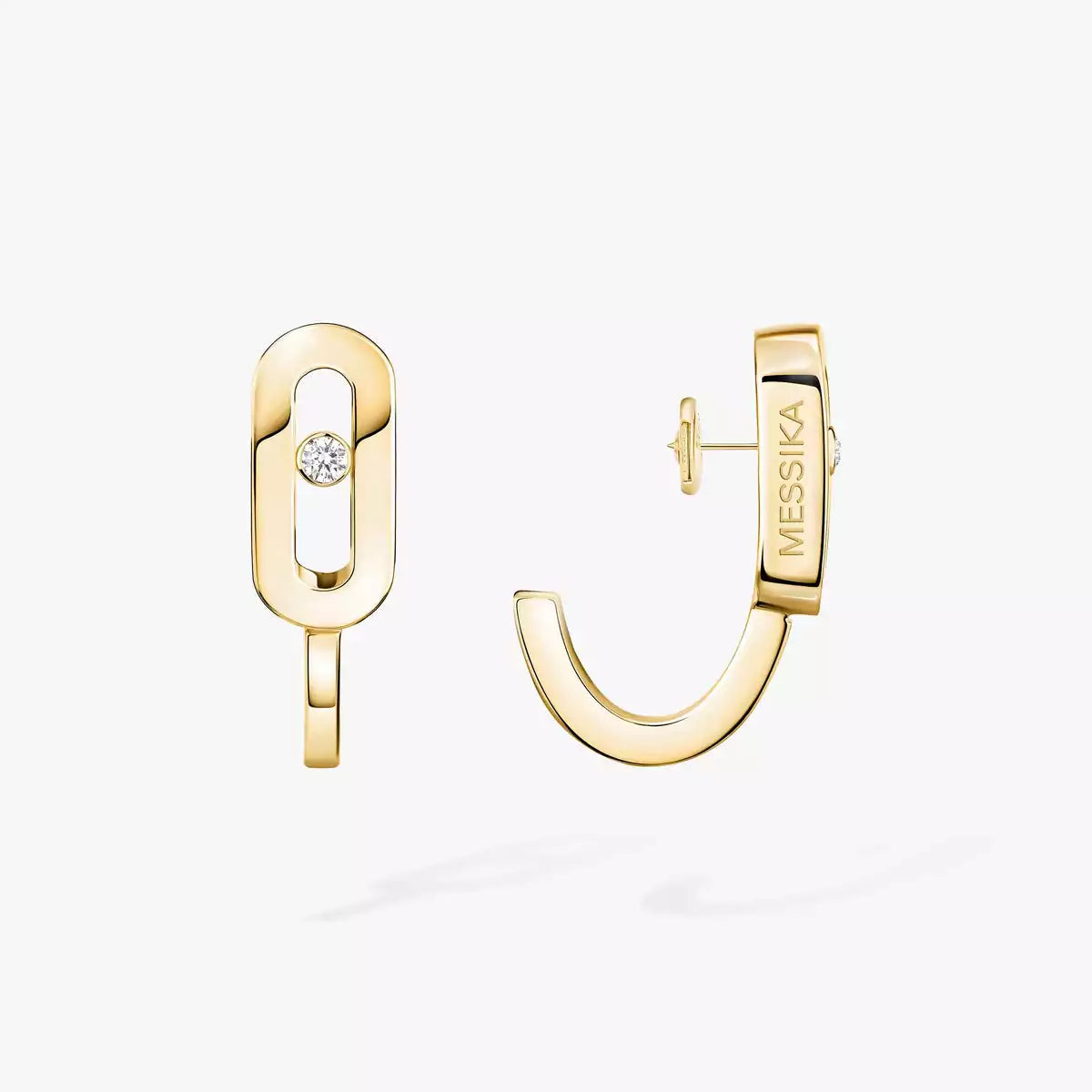 [Lumi Jewels]Diamond Mini Hoop Earrings Move Classique