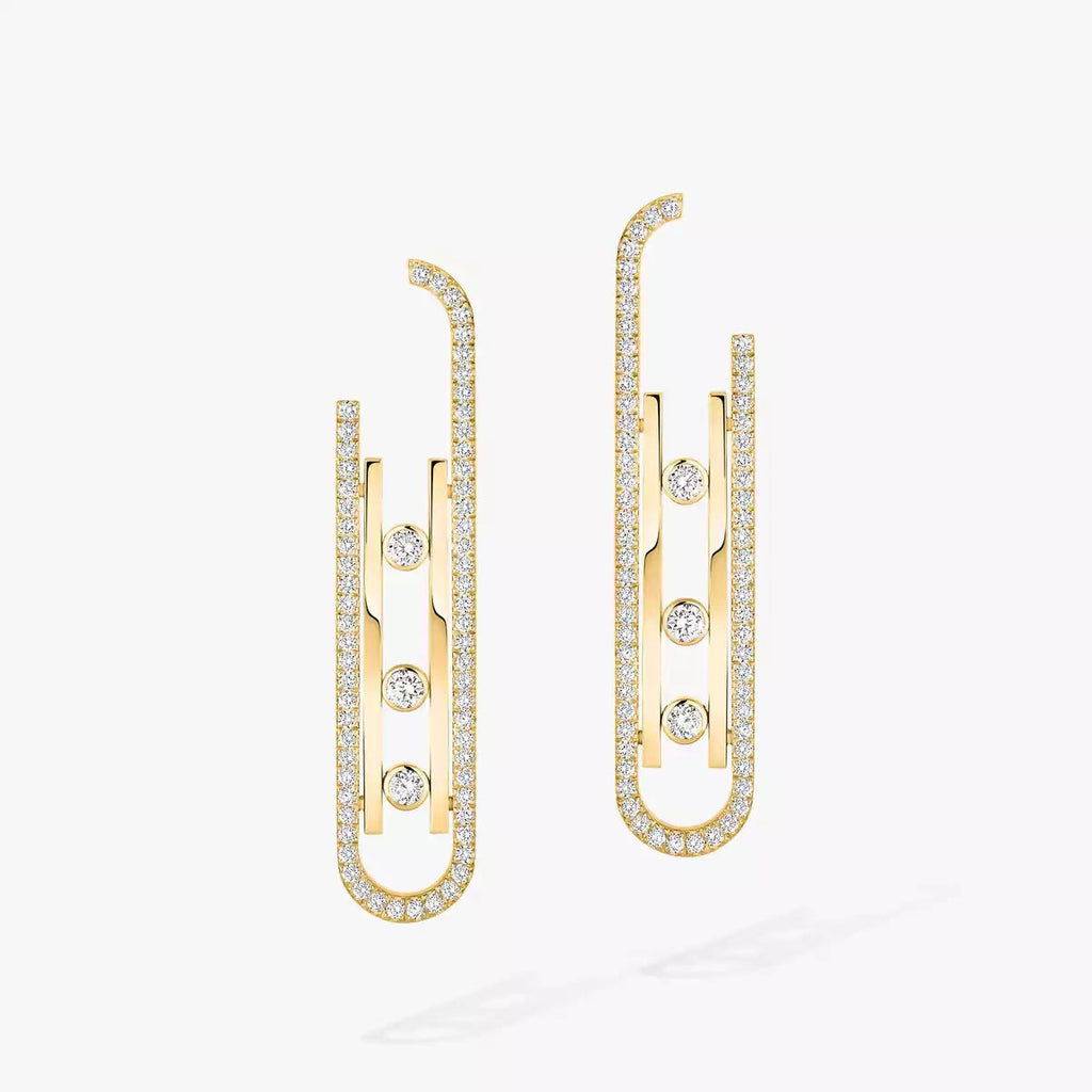 [Lumi]Diamond Pendant Earrings Move 10Th