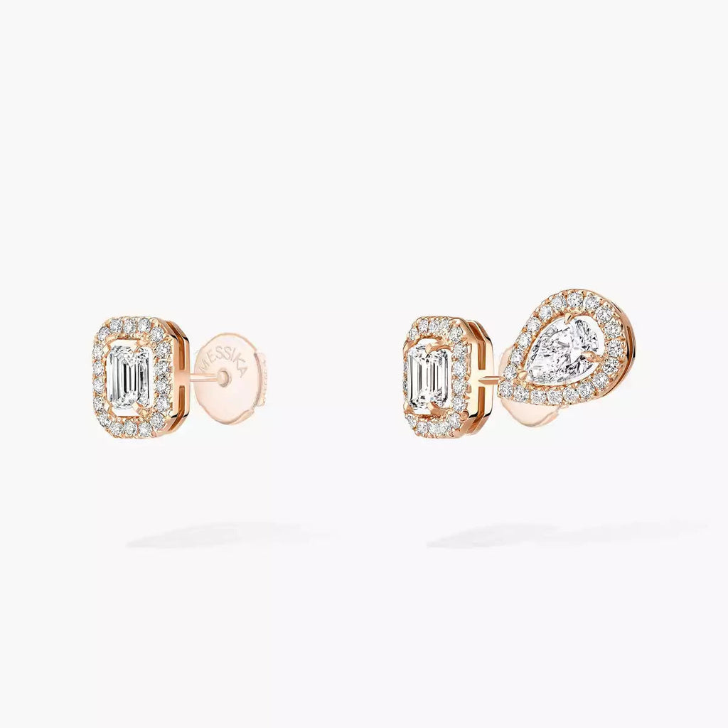 [Lumi Jewels]Diamond Earrings 0,10ct My Twin 1+2