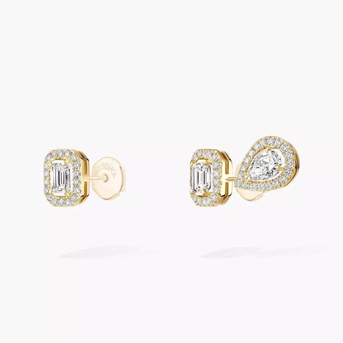 [Lumi Jewels]Diamond Earrings 0,10ct My Twin 1+2
