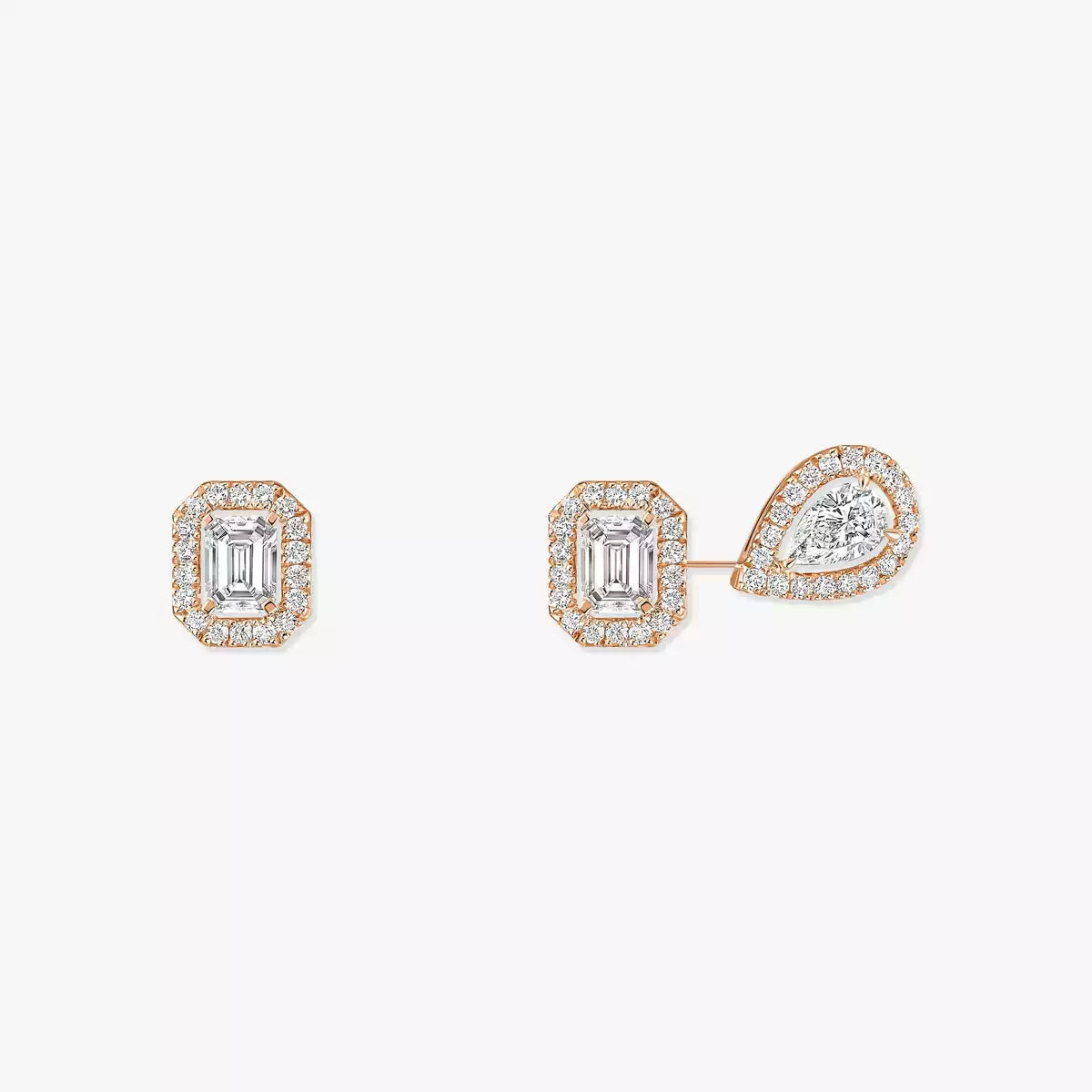 [Lumi Jewels]Diamond Earrings 0,10ct My Twin 1+2