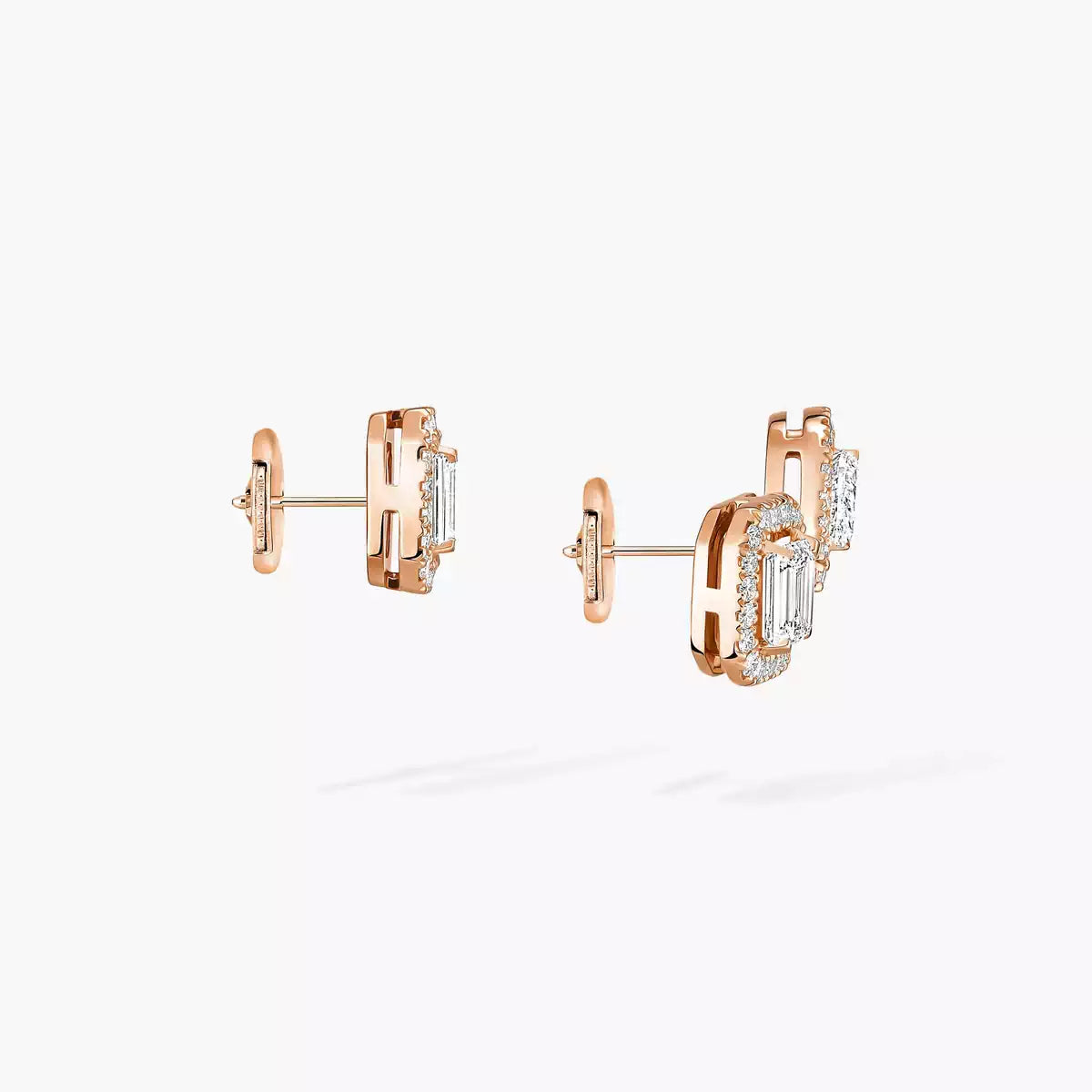 [Lumi Jewels]Diamond Earrings 0,10ct My Twin 1+2