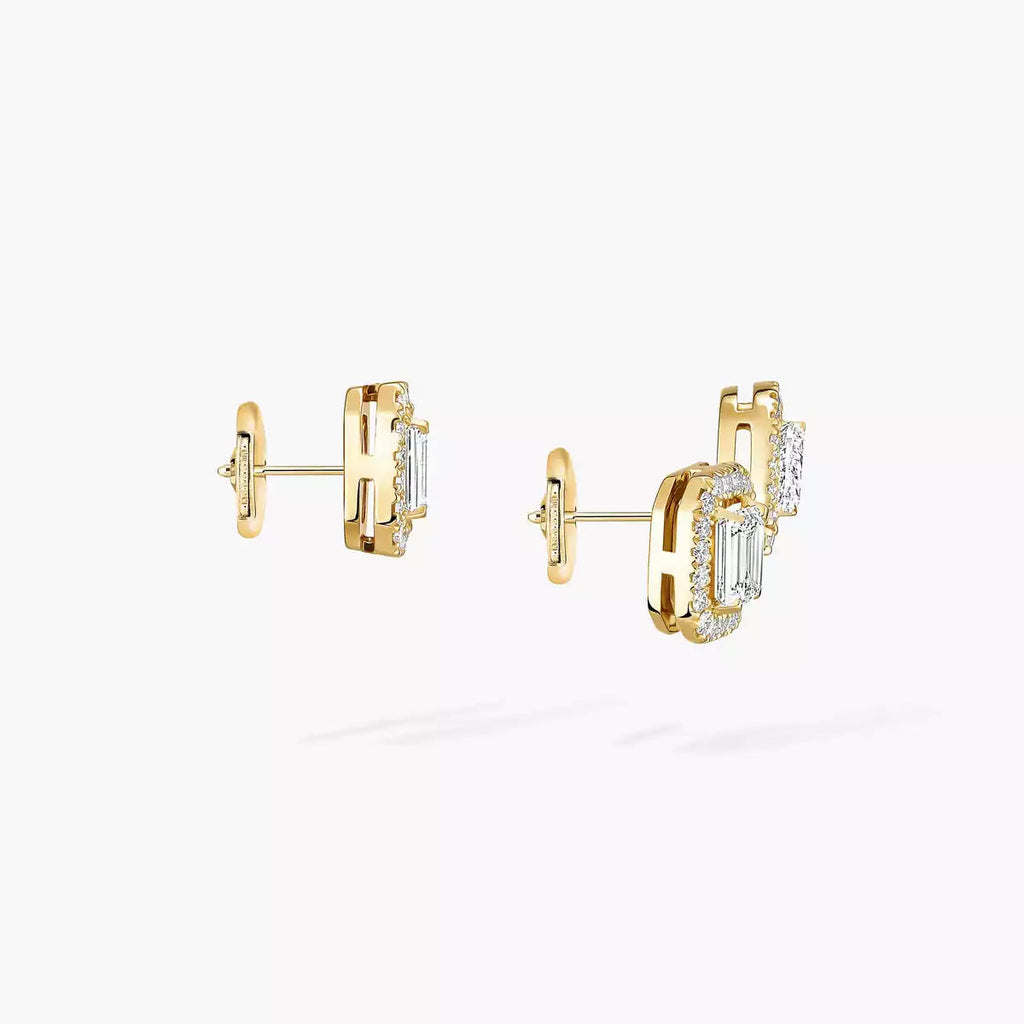 [Lumi Jewels]Diamond Earrings 0,10ct My Twin 1+2
