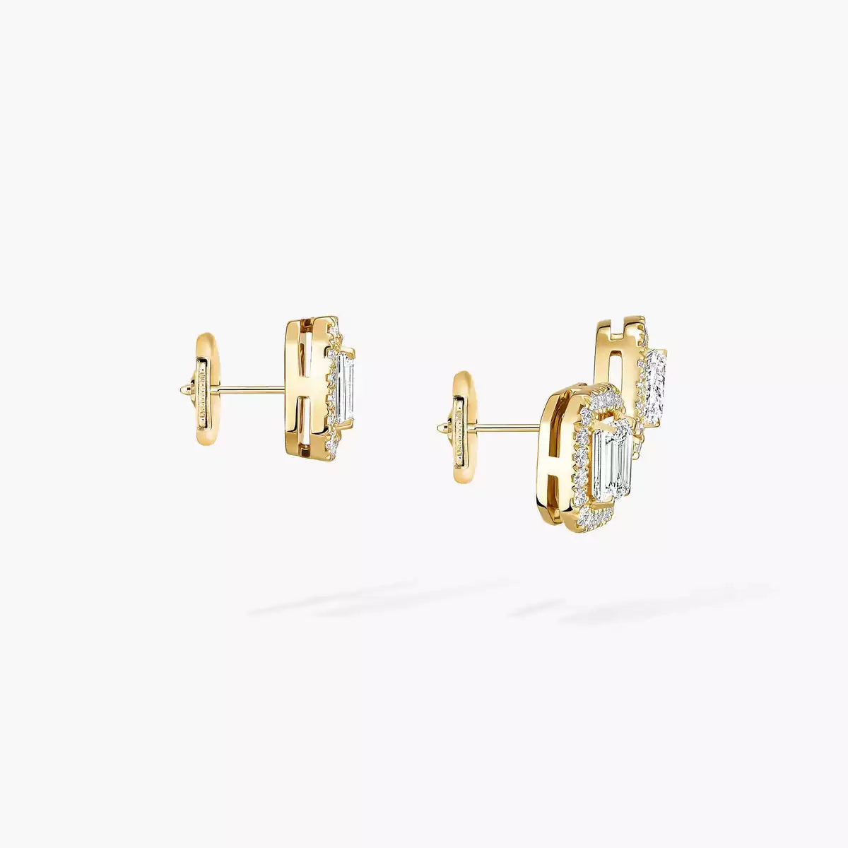 [Lumi Jewels]Diamond Earrings 0,10ct My Twin 1+2