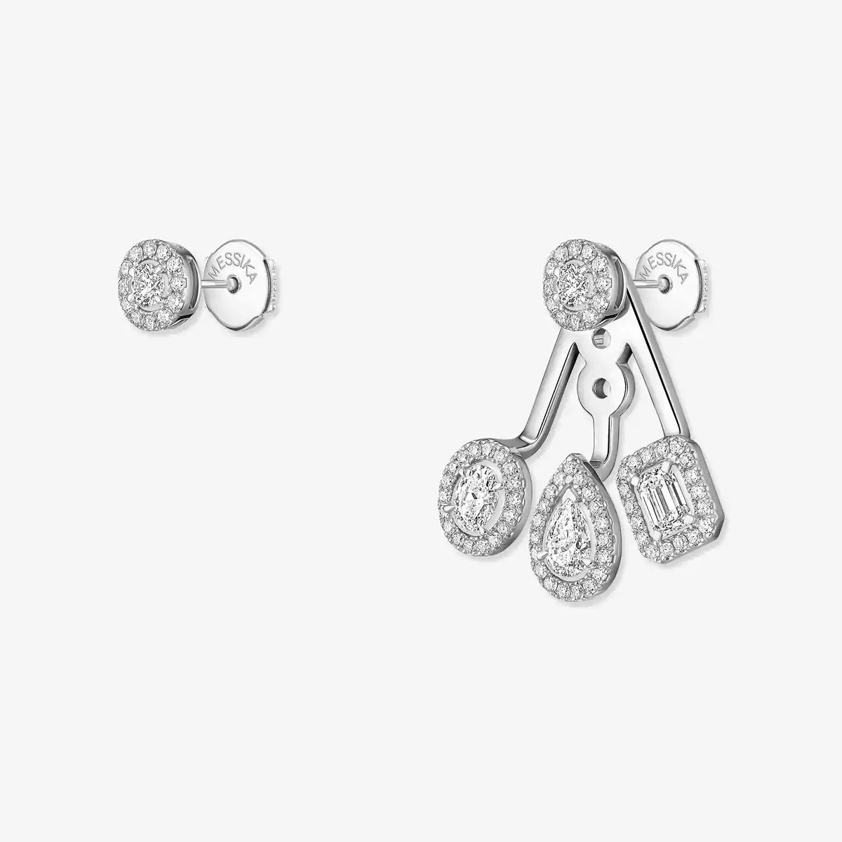 [Lumi Jewels] My Twin Trio  Diamond Earrings