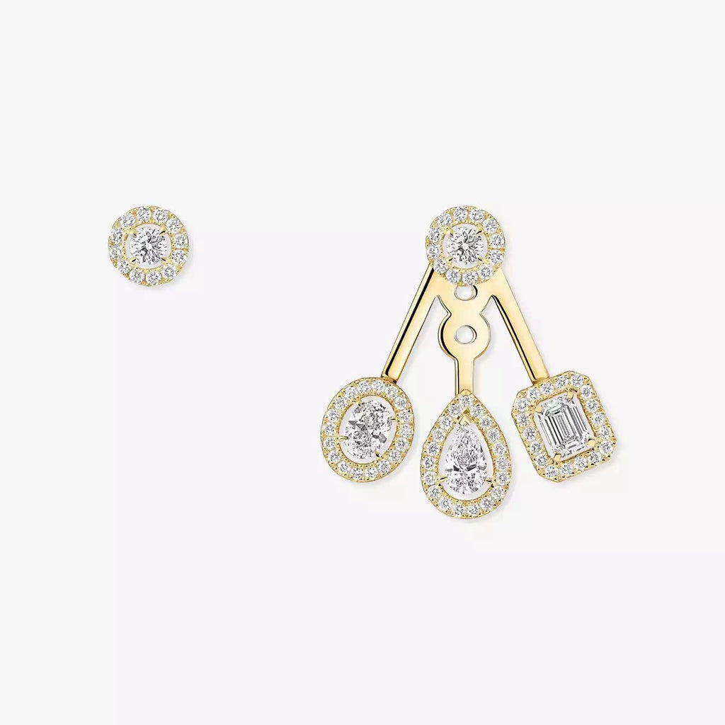 [Lumi Jewels] My Twin Trio  Diamond Earrings