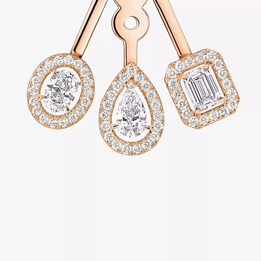 [Lumi Jewels] My Twin Trio  Diamond Earrings