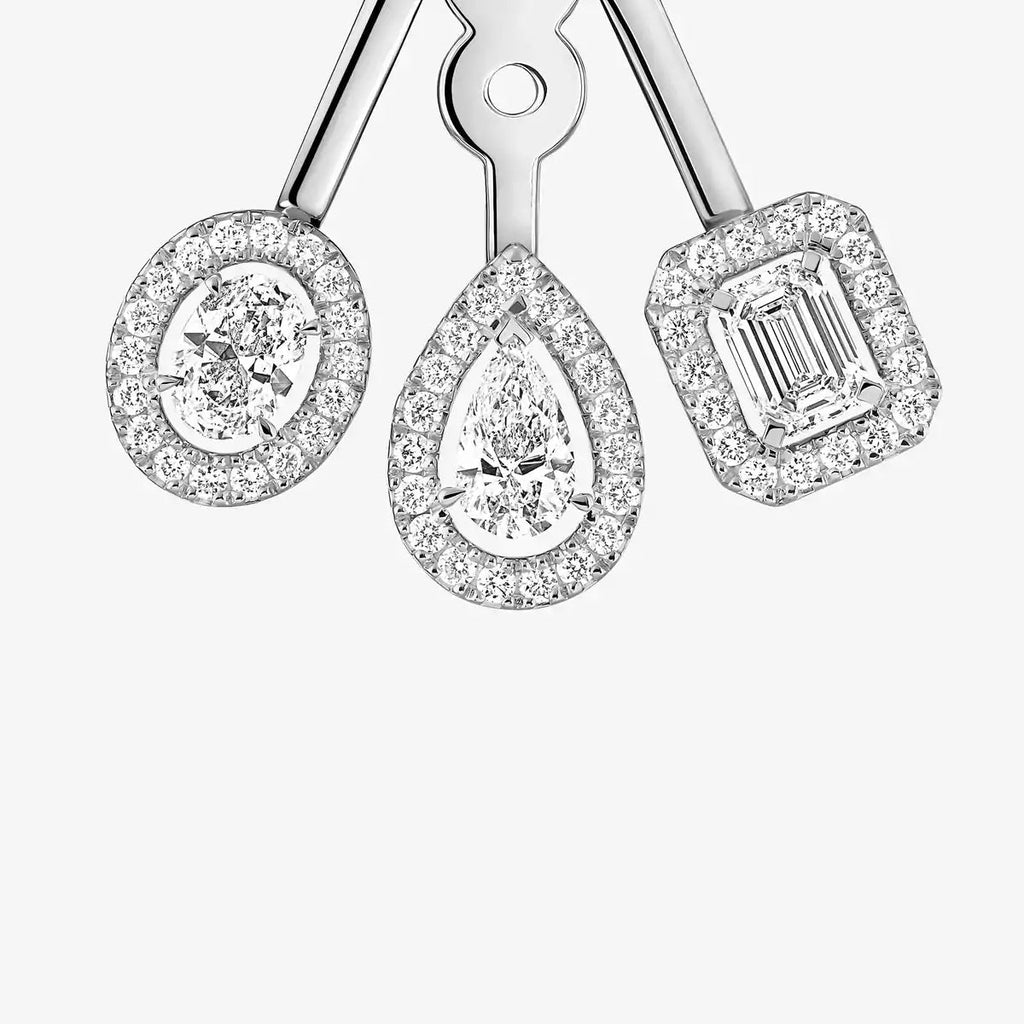 [Lumi Jewels] My Twin Trio  Diamond Earrings