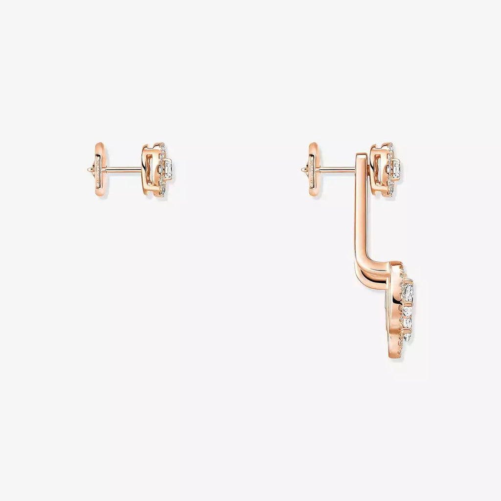 [Lumi Jewels] My Twin Trio  Diamond Earrings