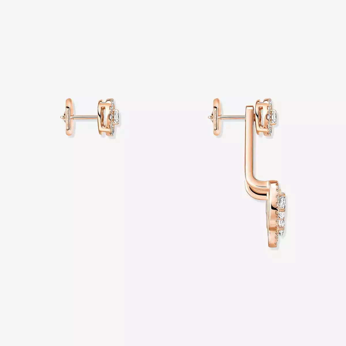 [Lumi Jewels] My Twin Trio  Diamond Earrings
