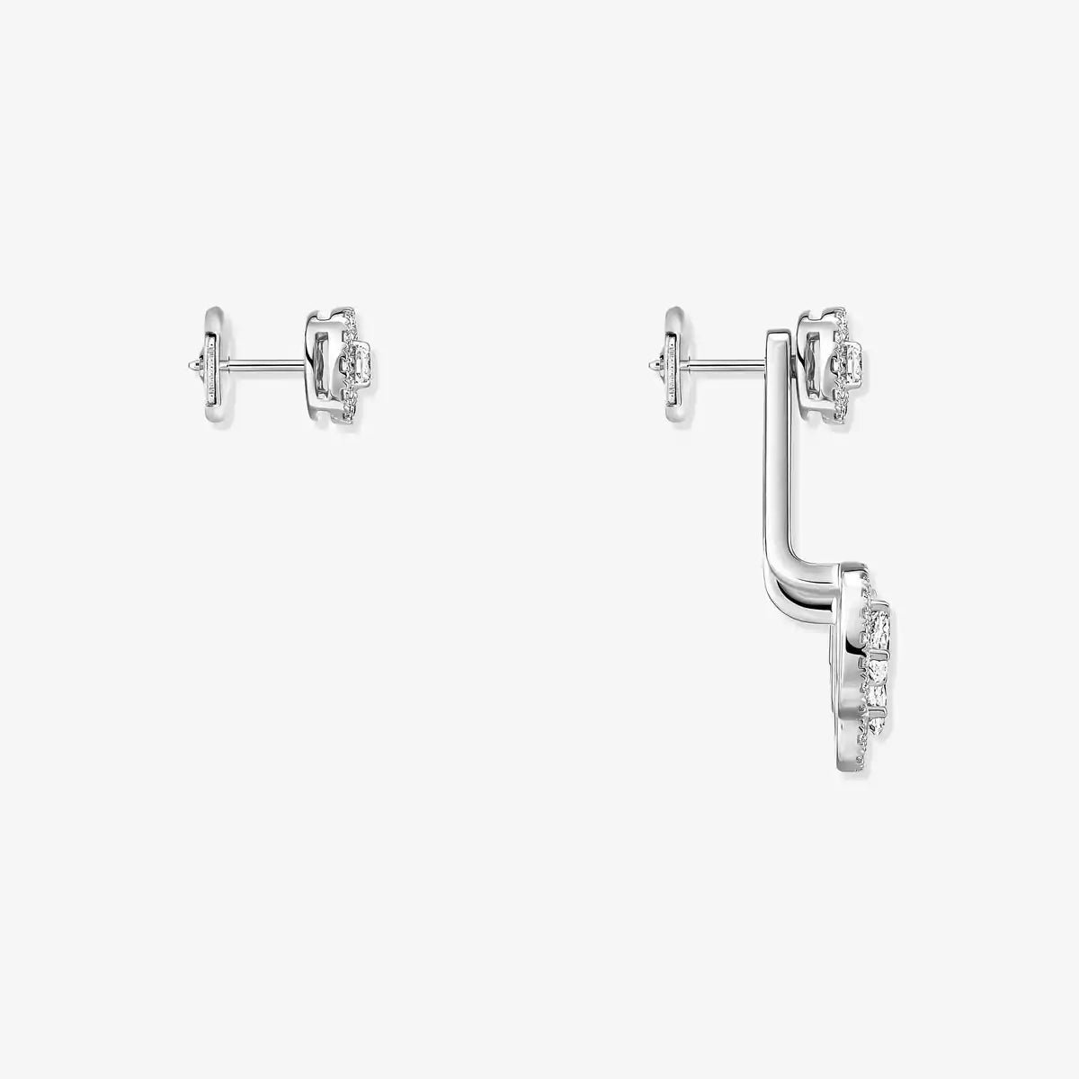 [Lumi Jewels] My Twin Trio  Diamond Earrings