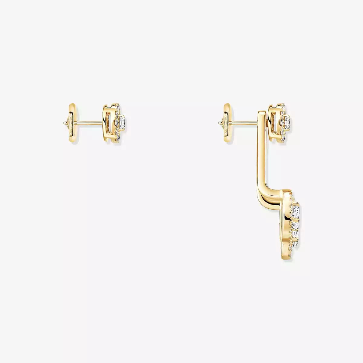 [Lumi Jewels] My Twin Trio  Diamond Earrings