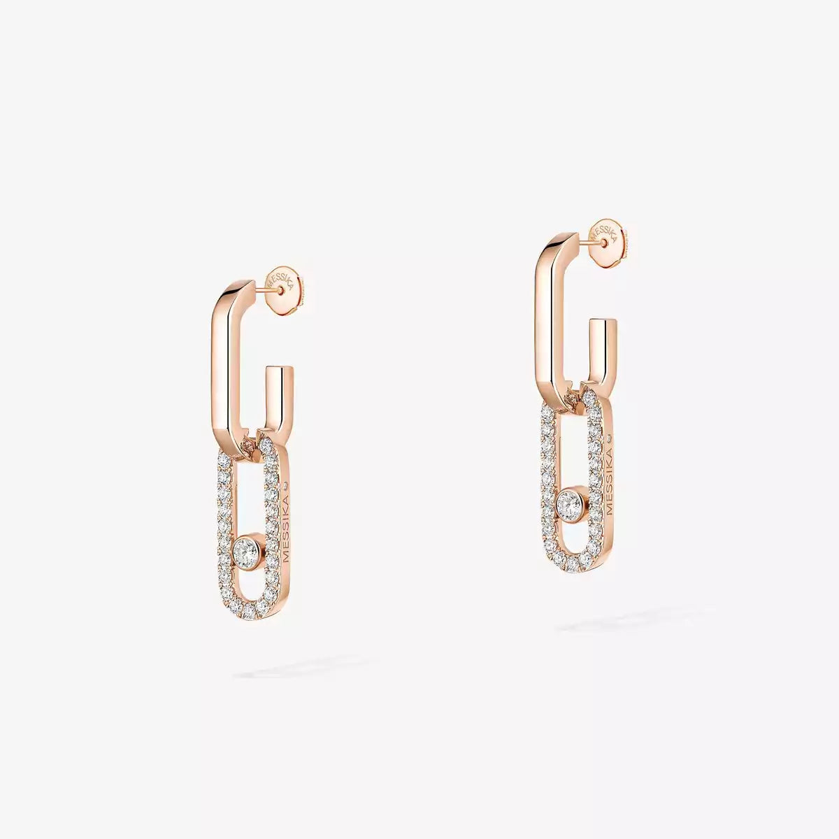 [Lumi Jewels]Move Link Diamond Earrings