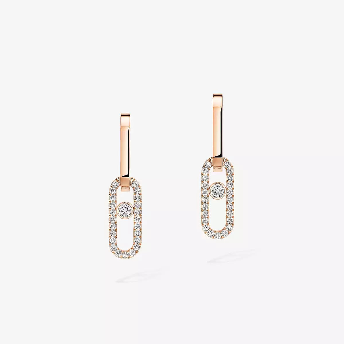 [Lumi Jewels]Move Link Diamond Earrings