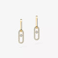 [Lumi Jewels]Move Link Diamond Earrings