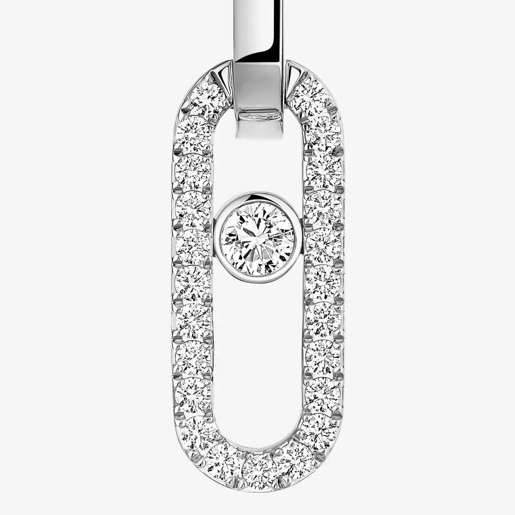 [Lumi]Move Link Diamond Earrings