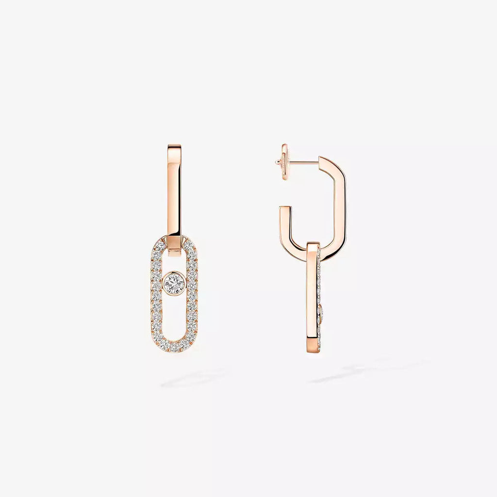 [Lumi Jewels]Move Link Diamond Earrings