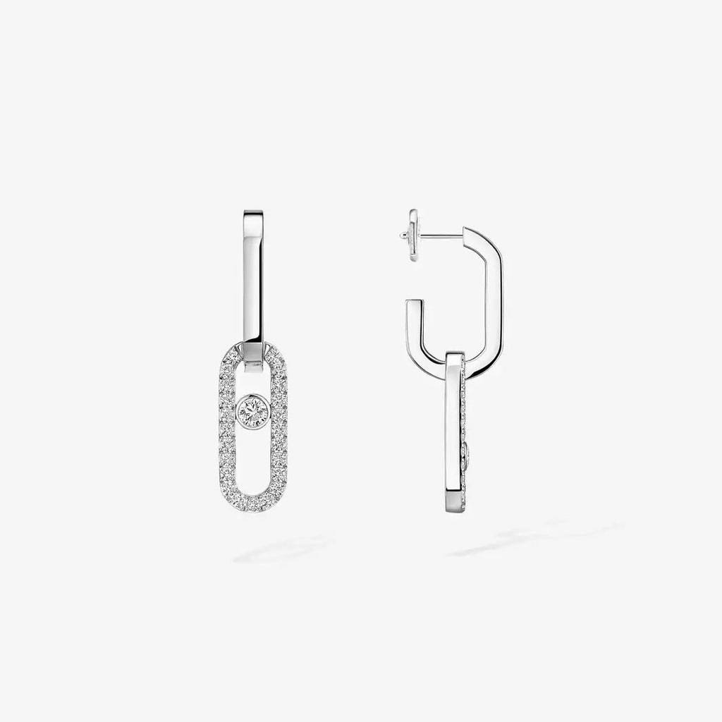 [Lumi Jewels]Move Link Diamond Earrings
