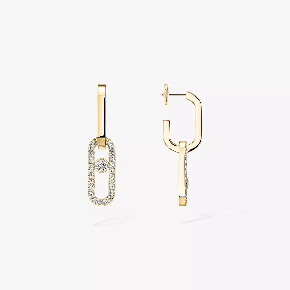 [Lumi Jewels]Move Link Diamond Earrings