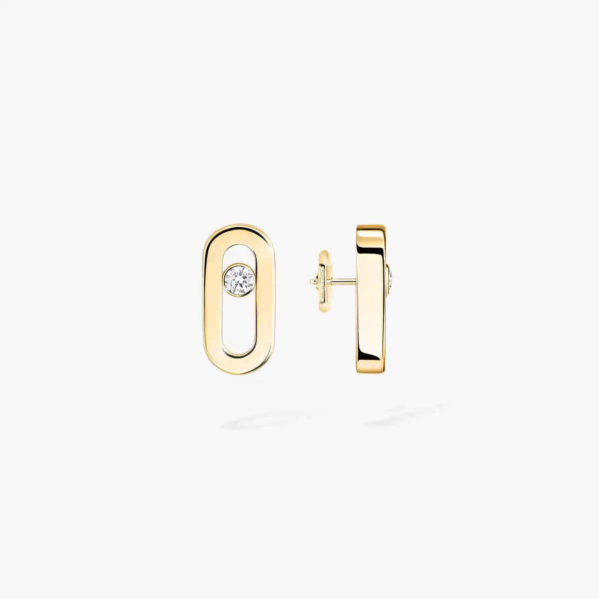 [Lumi]Move Uno Diamond Stud Earrings