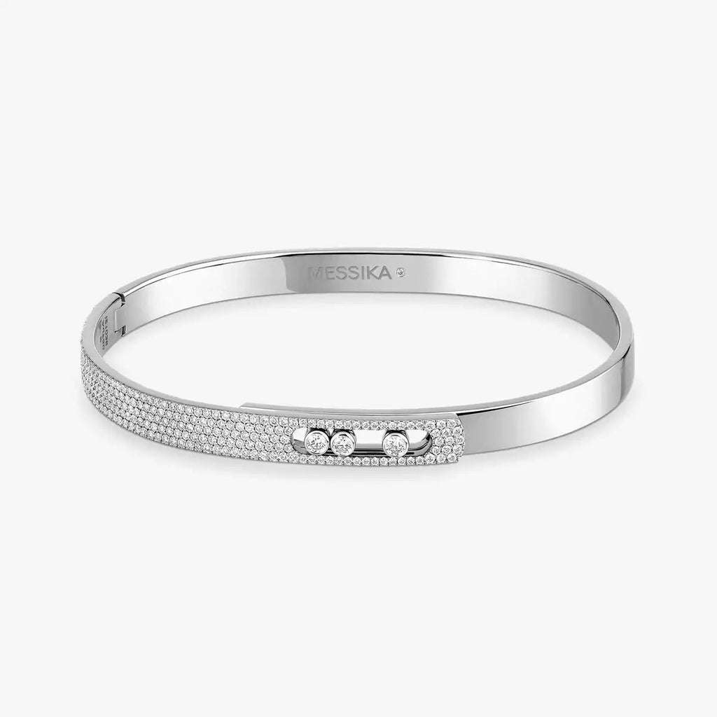 [Lumi]Move Noa Rose Gold Pav茅 Diamond Bangle Bracelet