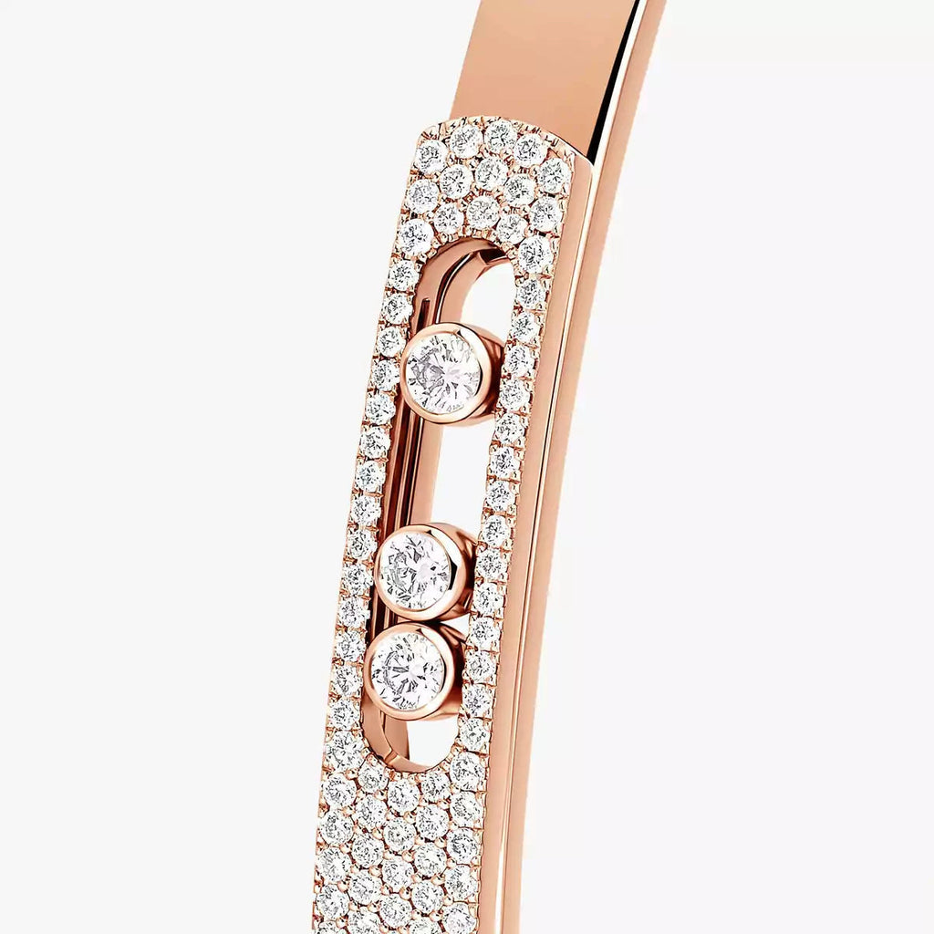 [Lumi]Move Noa Rose Gold Pav茅 Diamond Bangle Bracelet