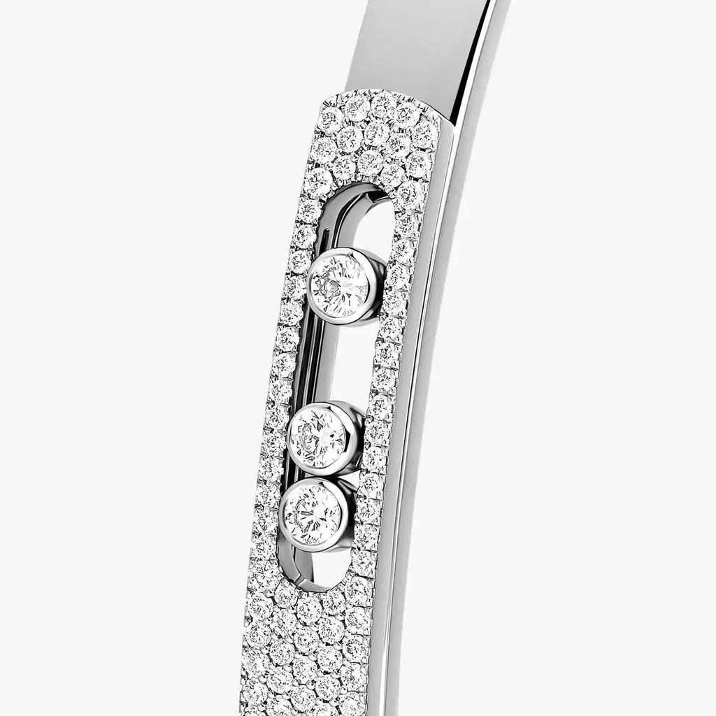 [Lumi Jewels]Move Noa Rose Gold Pav¨¦ Diamond Bangle Bracelet