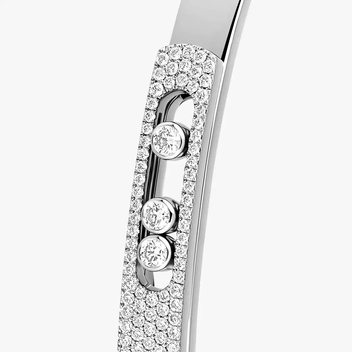 [Lumi Jewels]Move Noa Rose Gold Pav¨¦ Diamond Bangle Bracelet