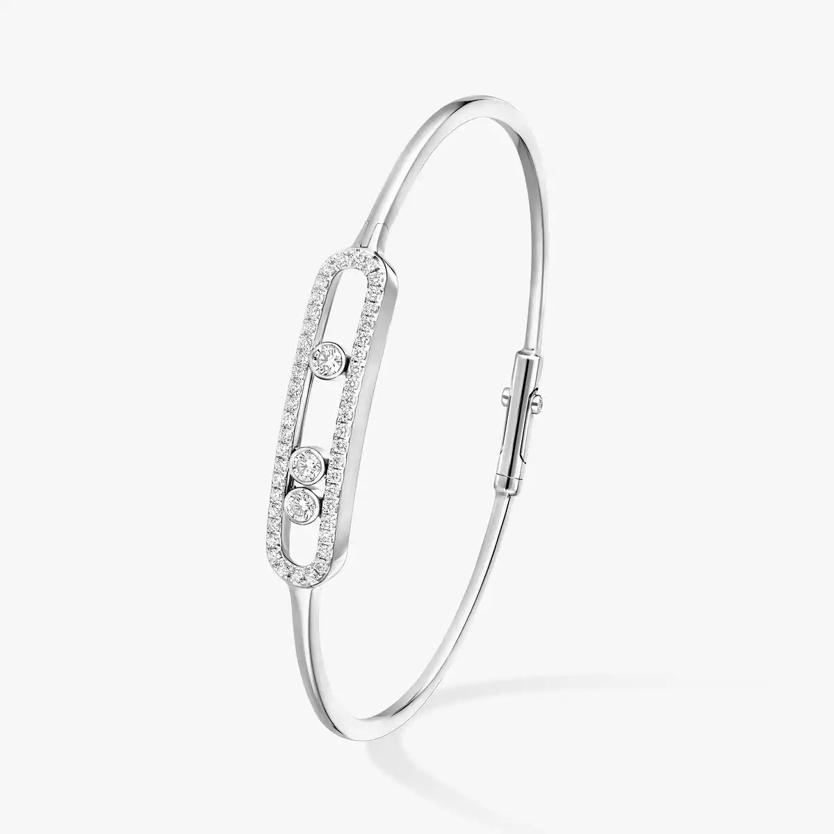 [Lumi Jewels]Move Pav¨¦ Diamond Bangle Bracelet M